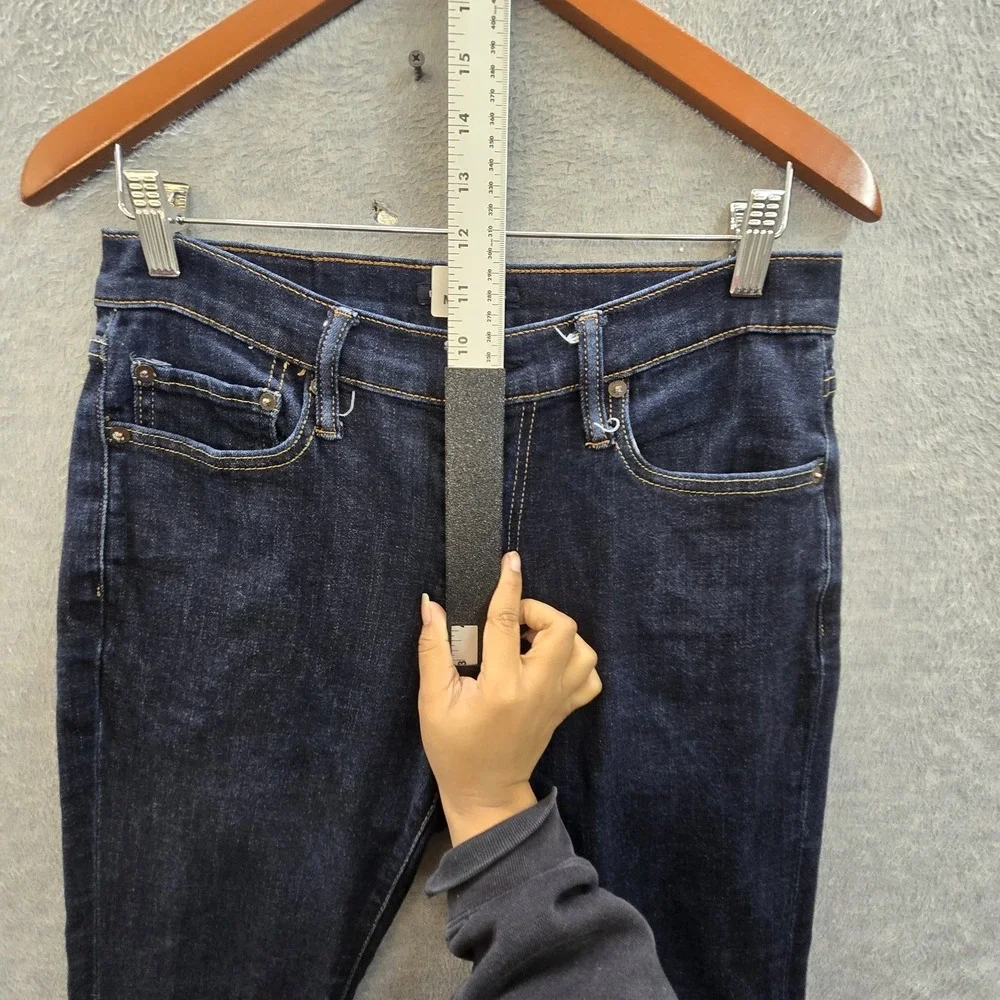 Lucky Brand Men Jeans 30X30 Dark Blue Denim 411 Athletic Taper Coolmax 23